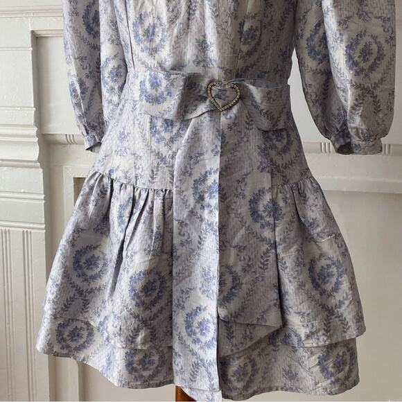 LoveShackFancy Small Cocktail Silk Dress Small Homecoming Formal $579 Pearla - Picture 4 of 16